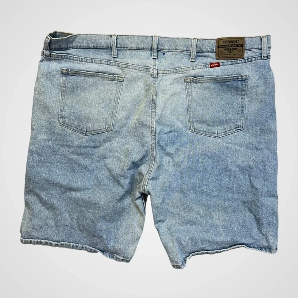 Wrangler Denim Shorts Mens 48 Light Blue Excellent Stretch Premium‎ Quality